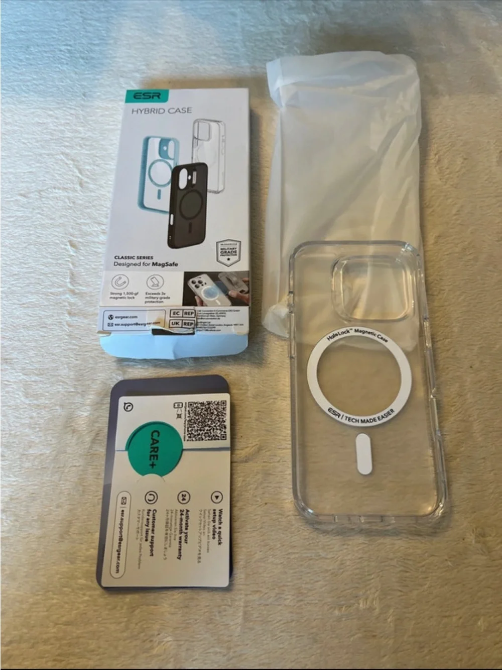 Clear Hybrid MagSafe-Compatible iPhone 16 Pro Phone Case